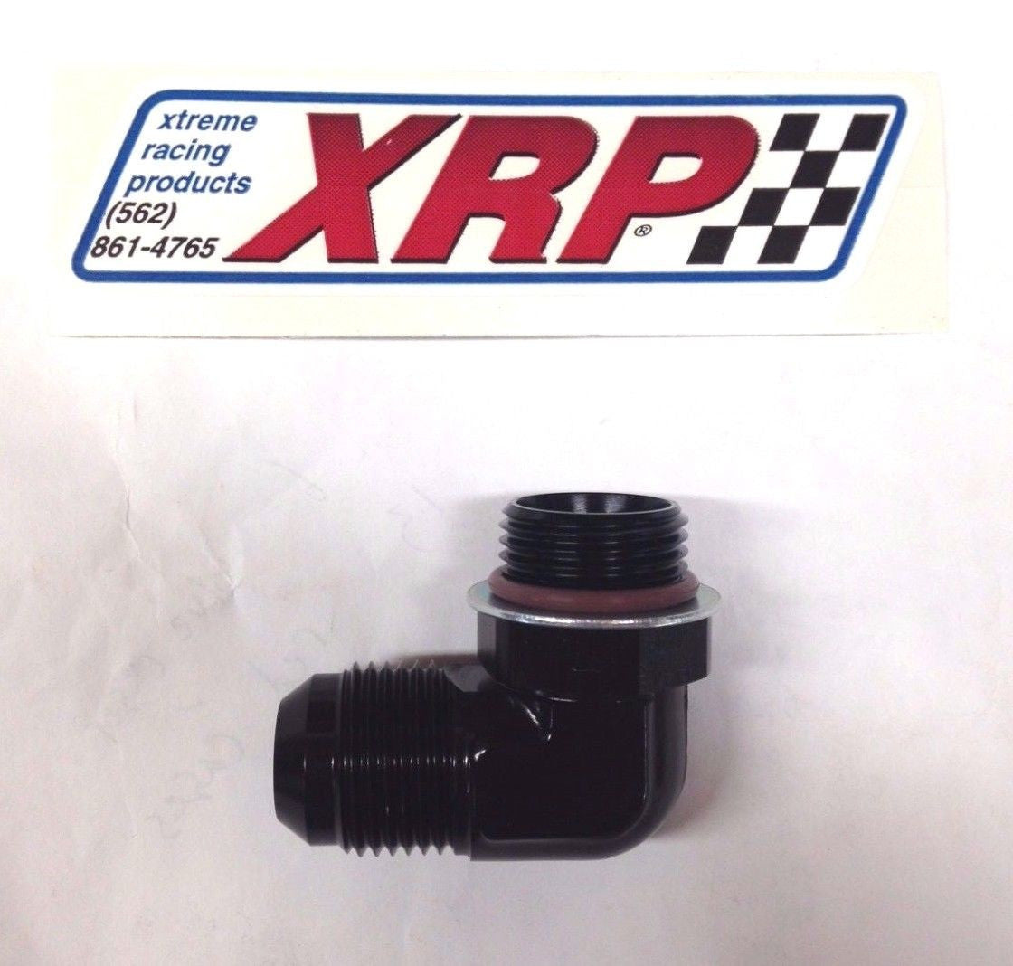 XRP 989110 Fitting, Adapter, 90 Degree, 10 AN Male to 10 AN Male O-Ring