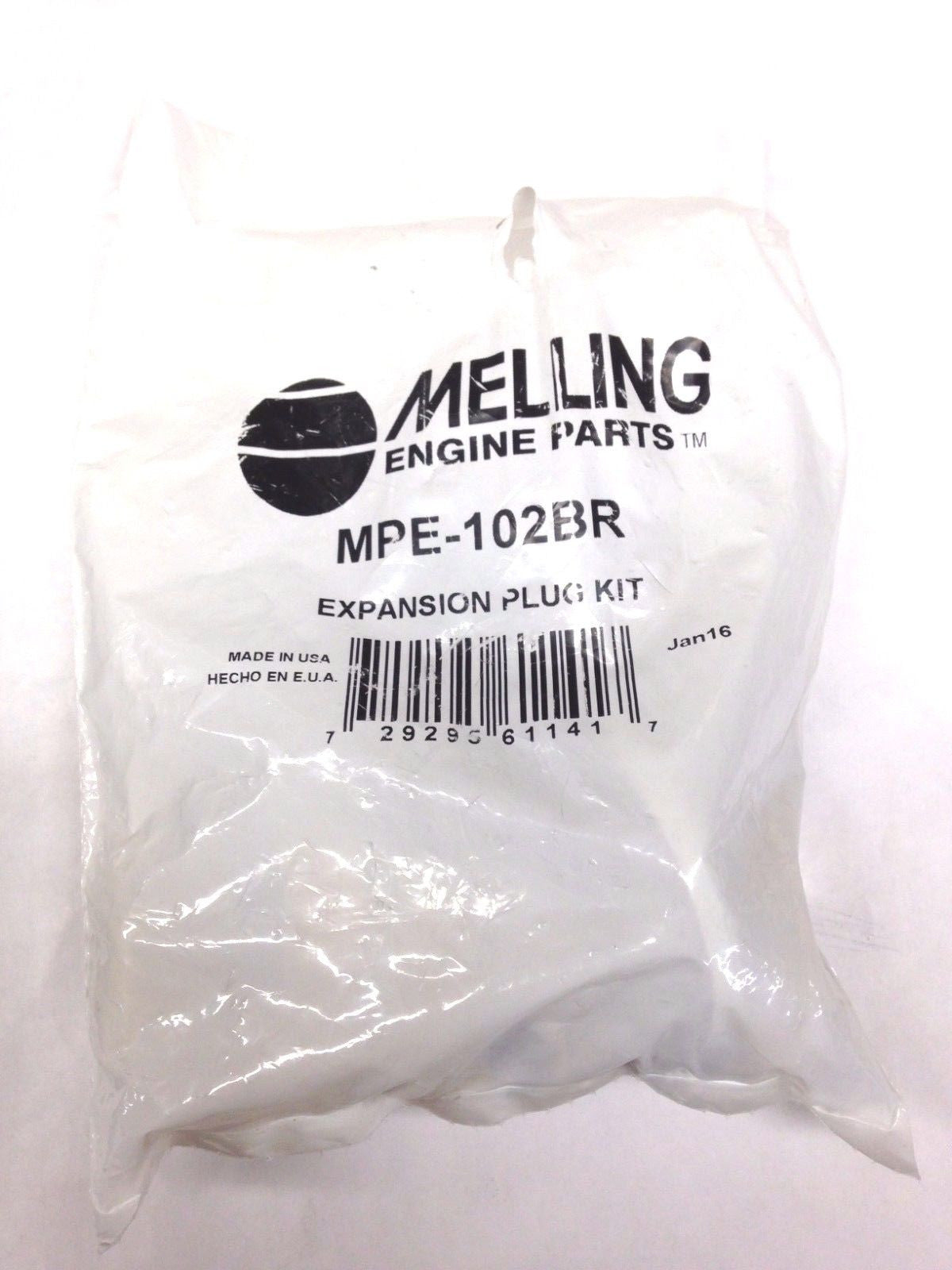 Melling MPE-102BR Freeze Plug Kits, Brass, BBC Chevy