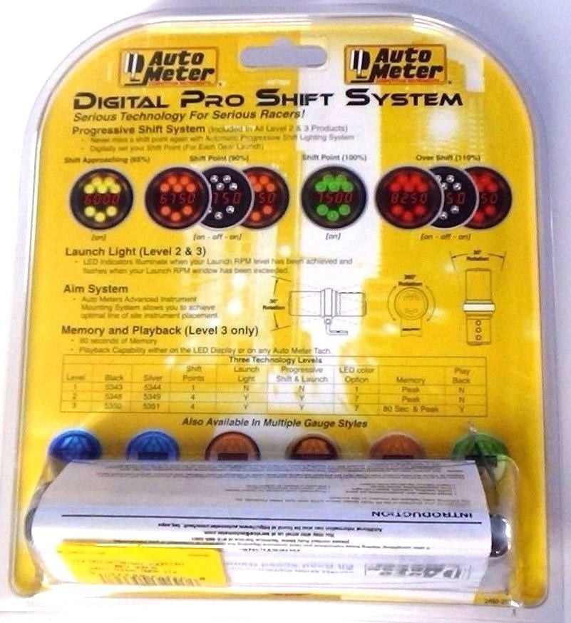 Autometer 5336 Pit Road Speed Indicator Light, Pedestal, Black