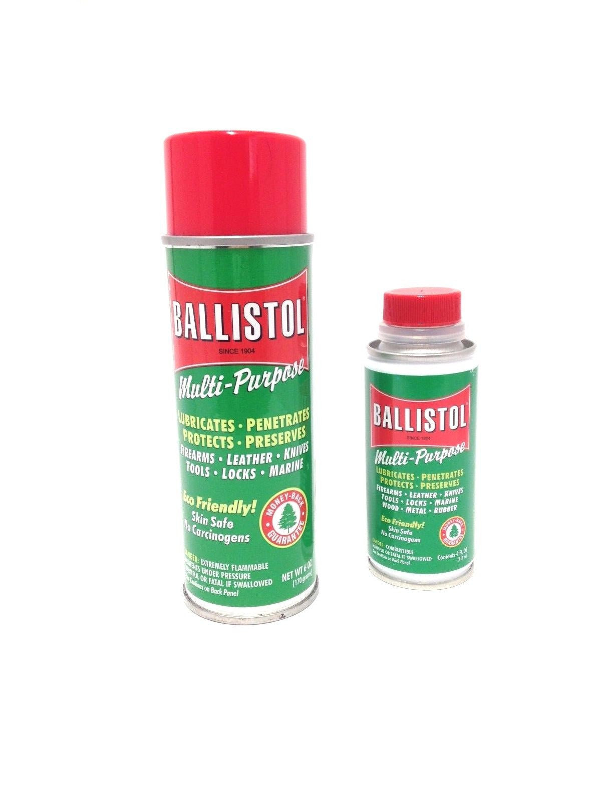 Ballistol Multi Purpose Oil-Lubricant Gun Cleaner - 6oz Aerosol & 4oz Non-Aerosol