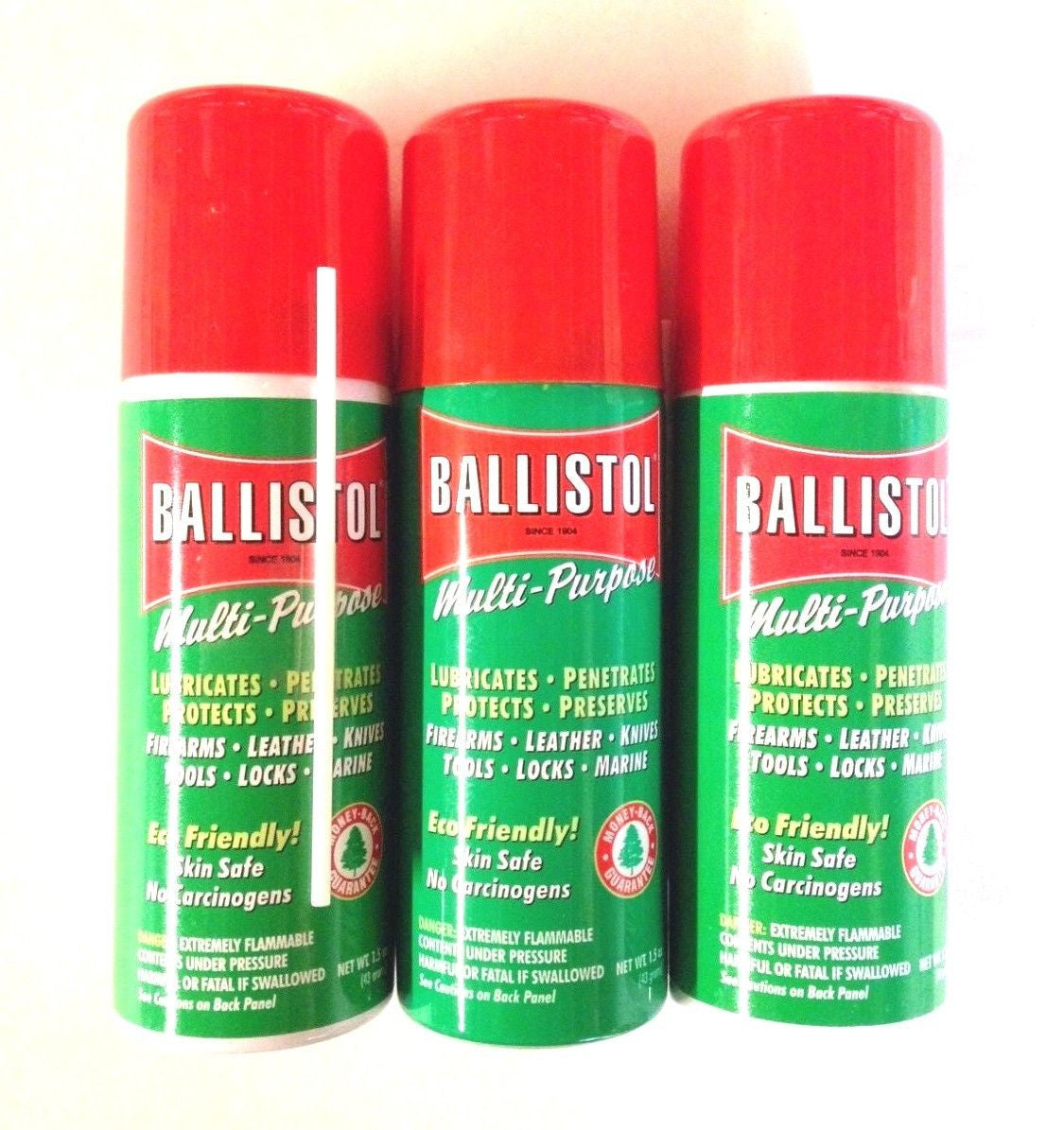 Ballistol Multi Purpose Oil-Lubricant Gun Cleaner - LOT OF 3 - 1.5 oz Aerosol Can