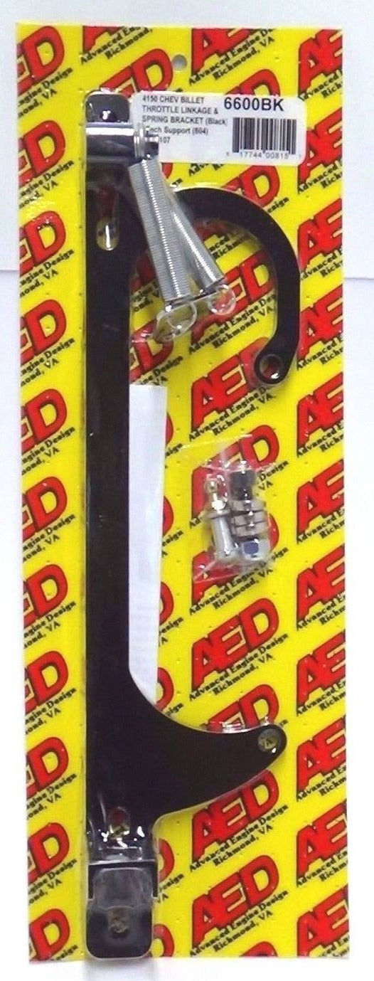 AED 6600BK Holley GM Billet Throttle Linkage and Spring Brackets
