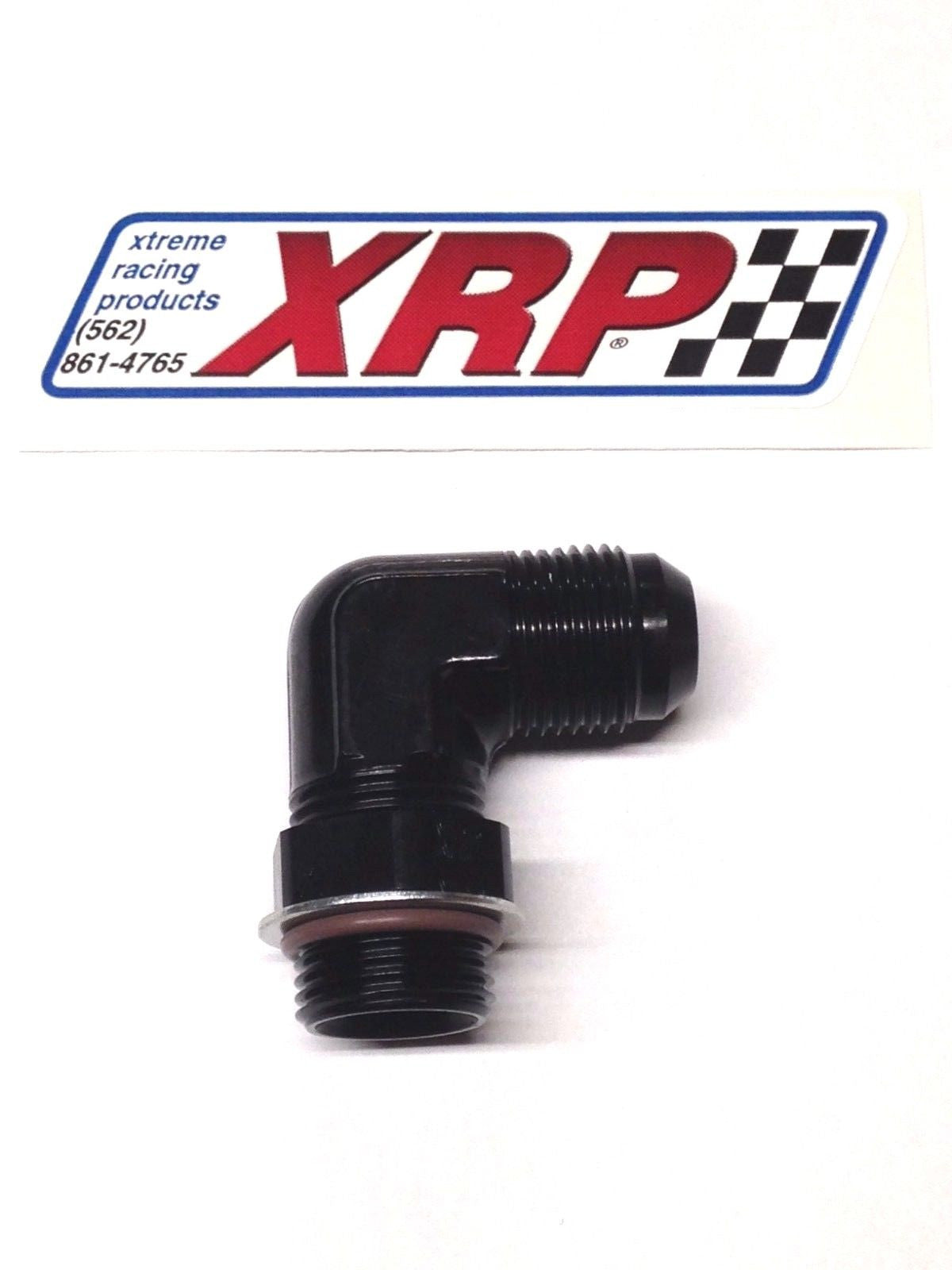 XRP 989010 #10 AN Male Flare to #10 AN O-Ring Aluminum 90 Degree Fitting Adapter