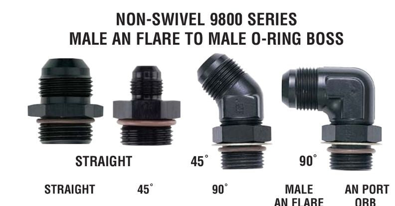 XRP 980016 Straight #16 AN Male Flare to #16 O-Ring