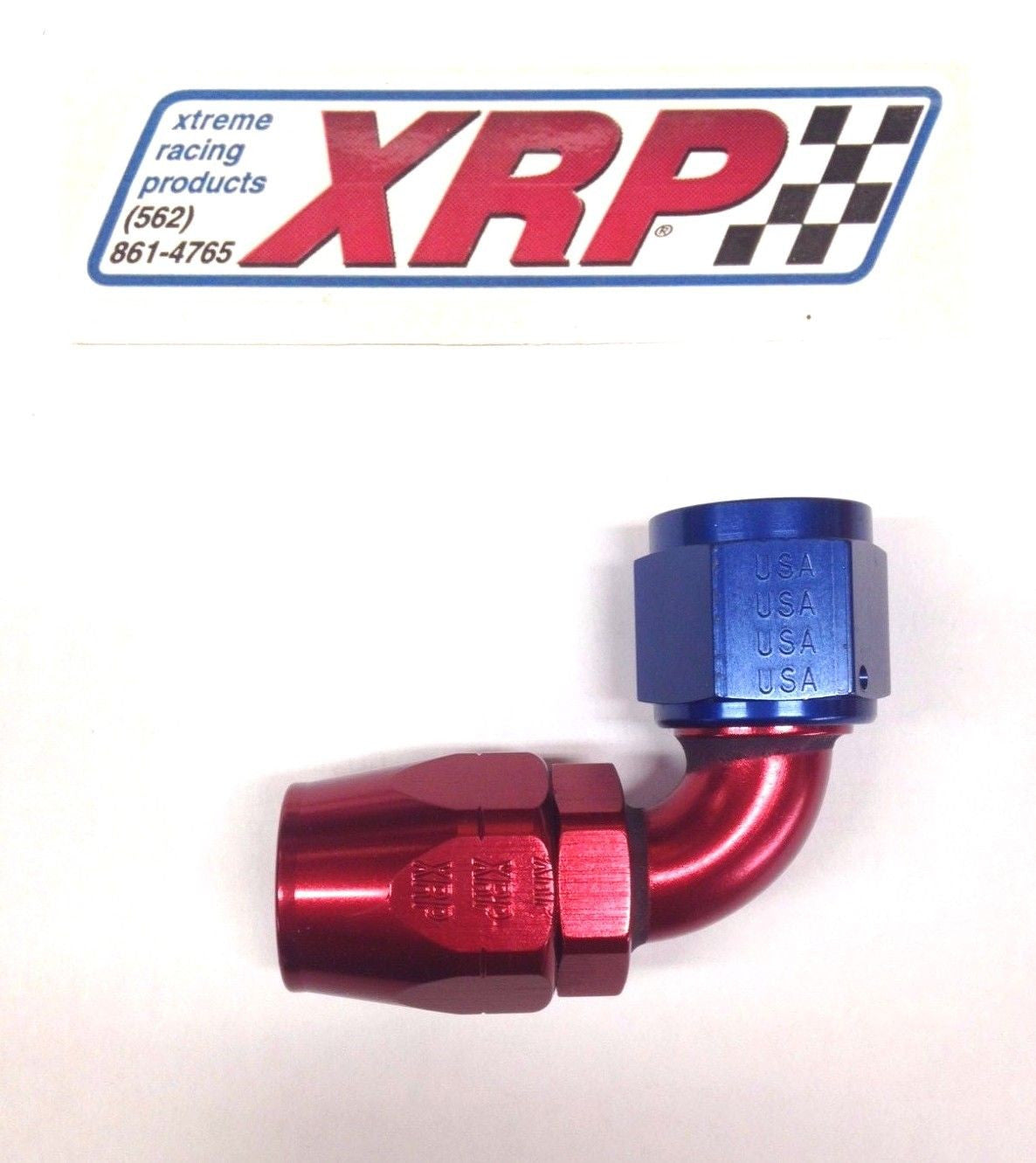 XRP 109008 Fitting Hose End - 90 Degree - 8 AN Hose to 8 AN Female - Non-Swivel