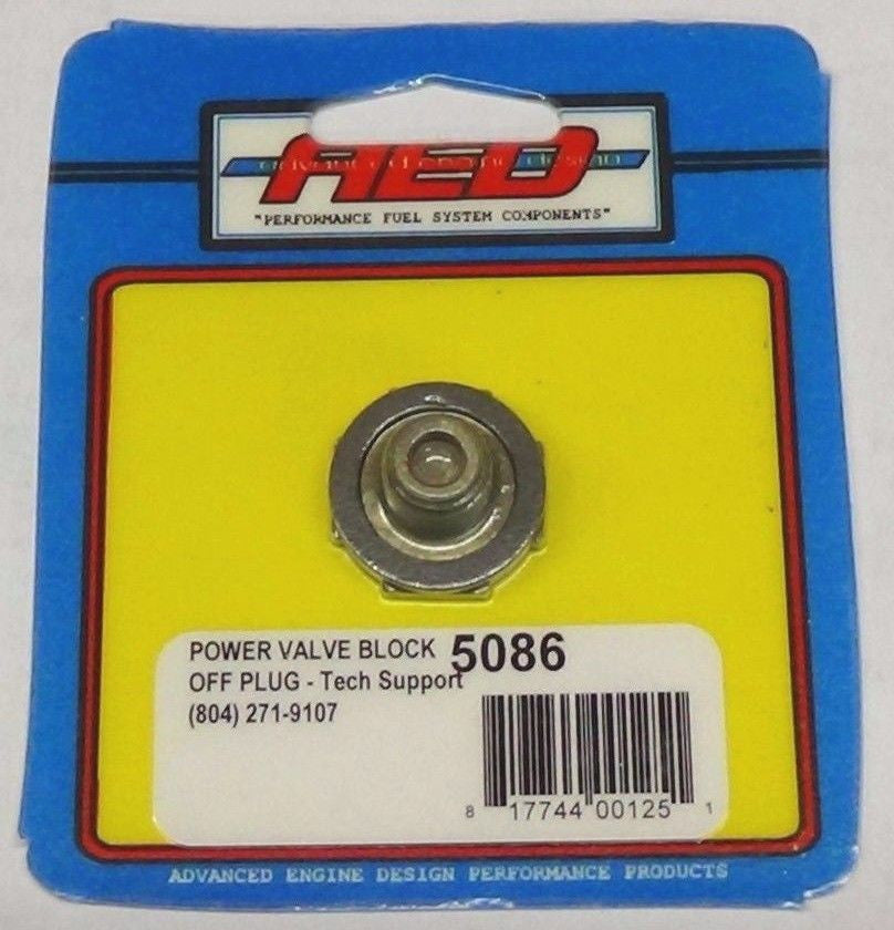 AED 5086 Carburetor Power Valve Block-Off Plug