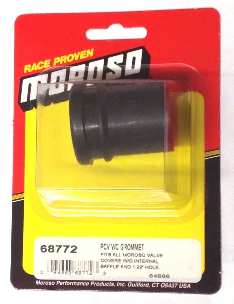 Moroso 68772 Valve Cover PCV V/C Grommet w/ Internal Baffle, 1.22" Hole