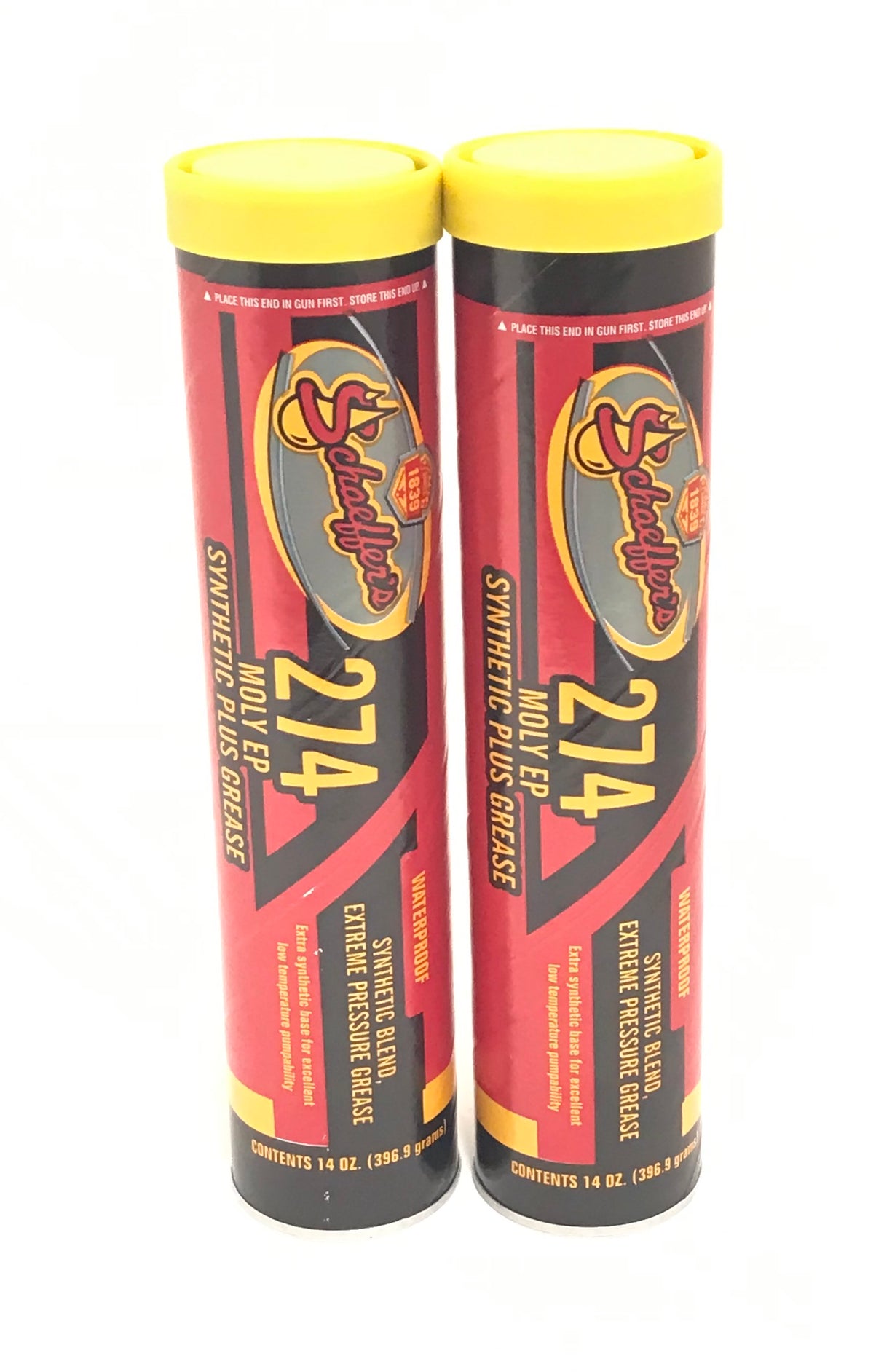 Schaeffer's 274-2 PACK Moly Extreme Pressure Synthetic Plus Waterproof Grease - 14 oz tube