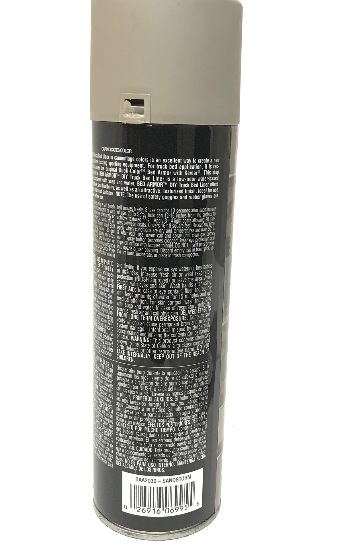 Duplicolor BAA2030 Sandstorm Camouflage Bed Armor - Rubberized Textured Finish - Low Odor - Water Based - Durable - 16.5 oz