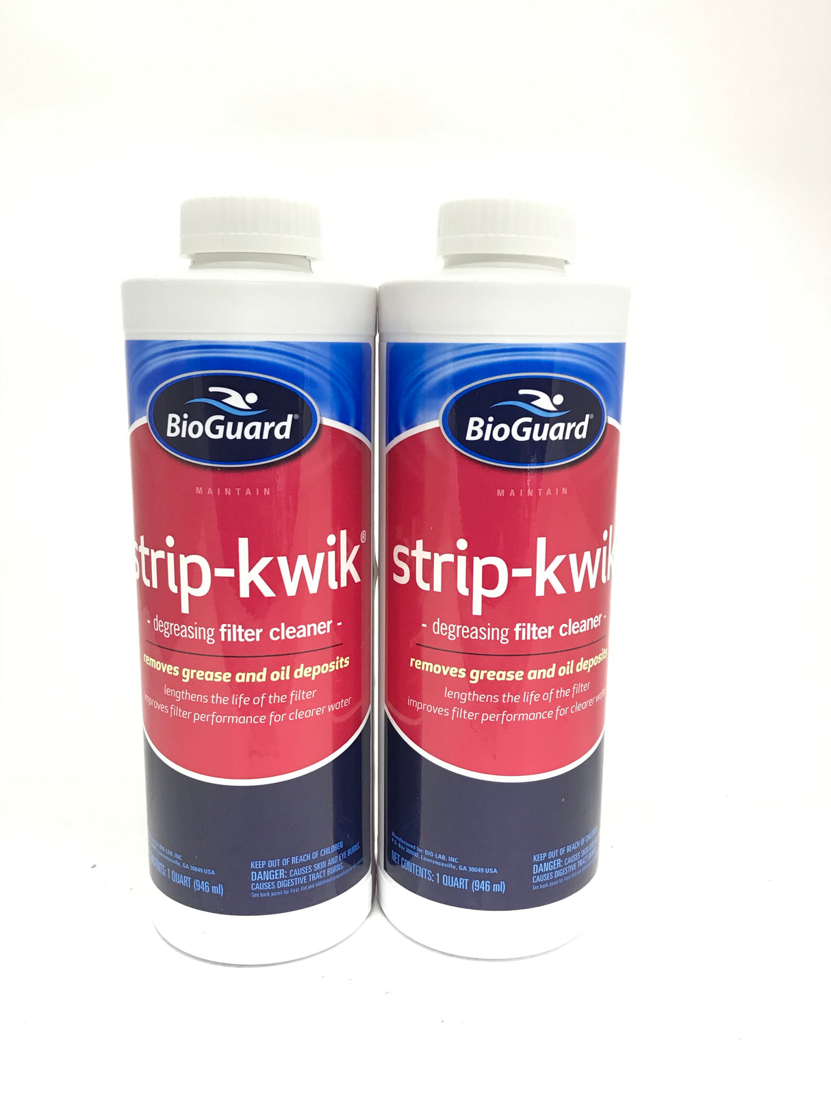 BioGuard-23756 Strip-Kwik Degreasing Filter Cleaner-2 PACK - 2 Quarts