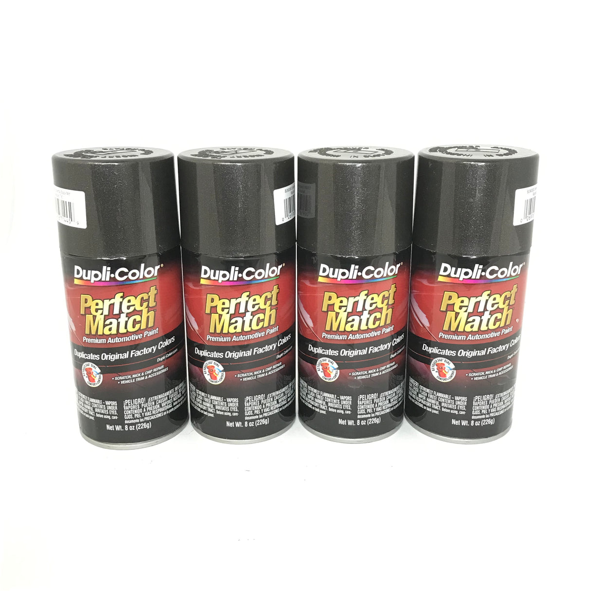 Duplicolor BUN0090-4 PACK Perfect Match UNIVERSAL BLACK METALLIC Automotive Paint - 8oz