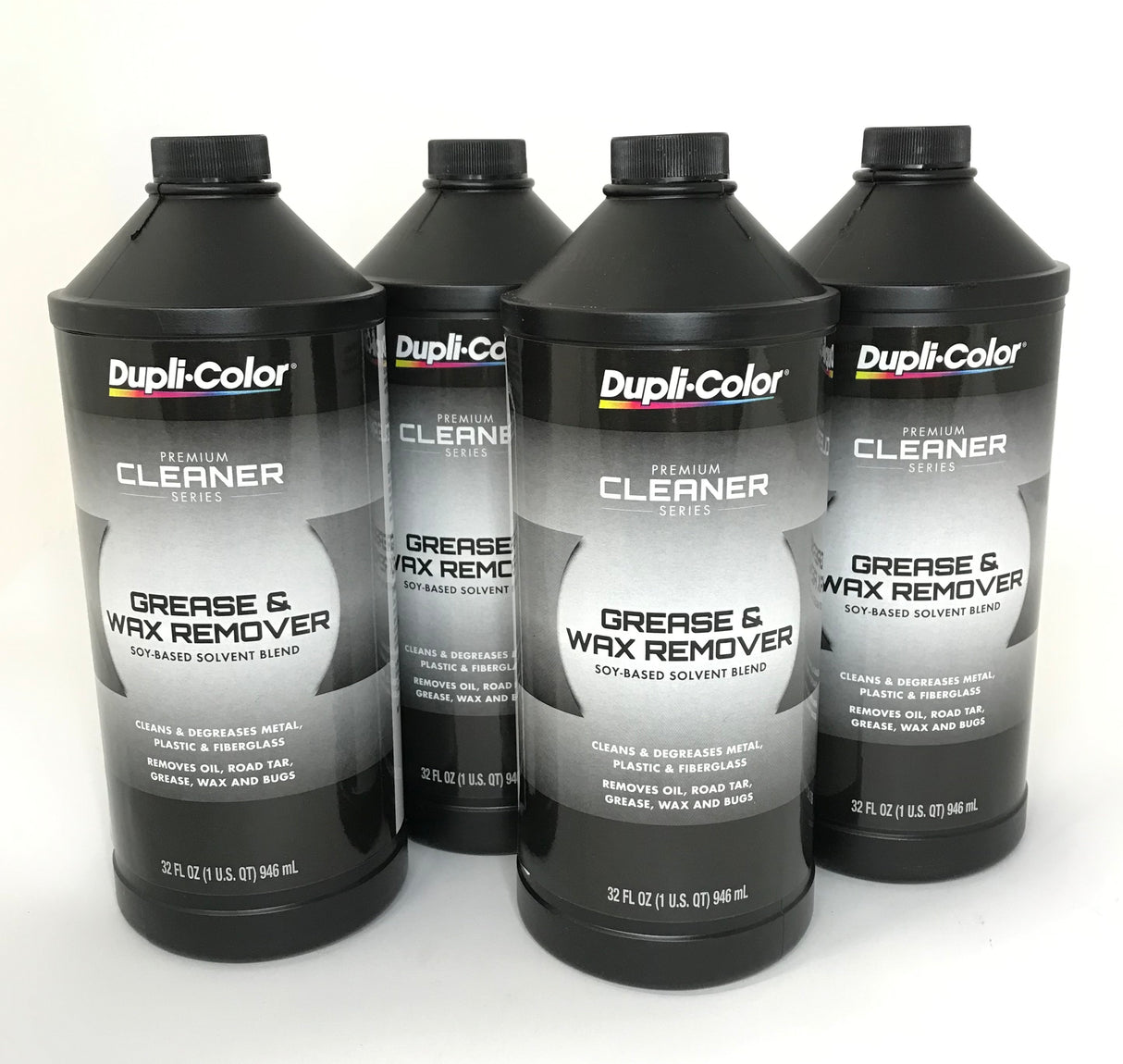 DUPLICOLOR CM543-4 PACK Soy Based Solvent Blend Grease and Wax Remover -1 quart