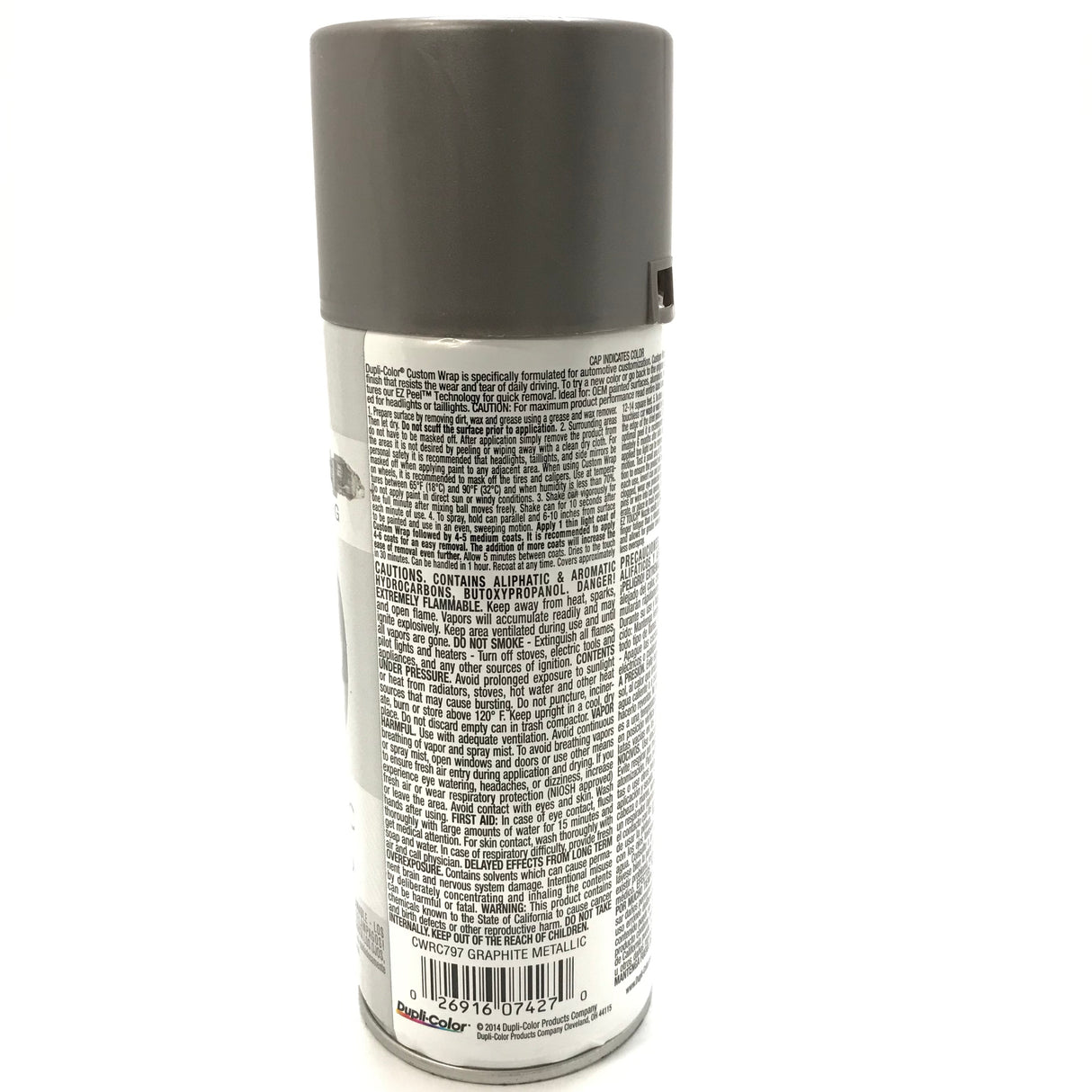 Duplicolor CWRC797 - 6 Pack Custom Wrap Removable Paint Matte Graphite - 11oz