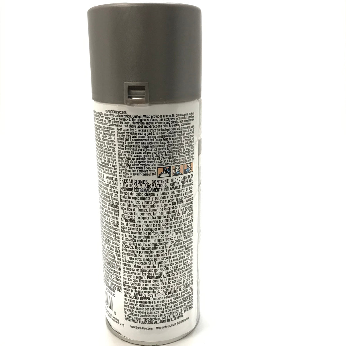 Duplicolor CWRC797 Custom Wrap Removable Paint Matte Graphite - 11oz