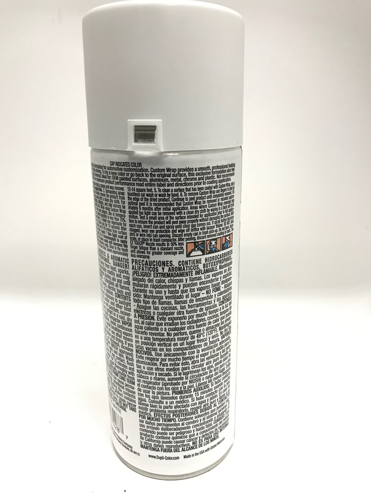 Duplicolor CWRC798 - 6 Pack Custom Wrap Removable Paint Matte Arctic White - 11oz