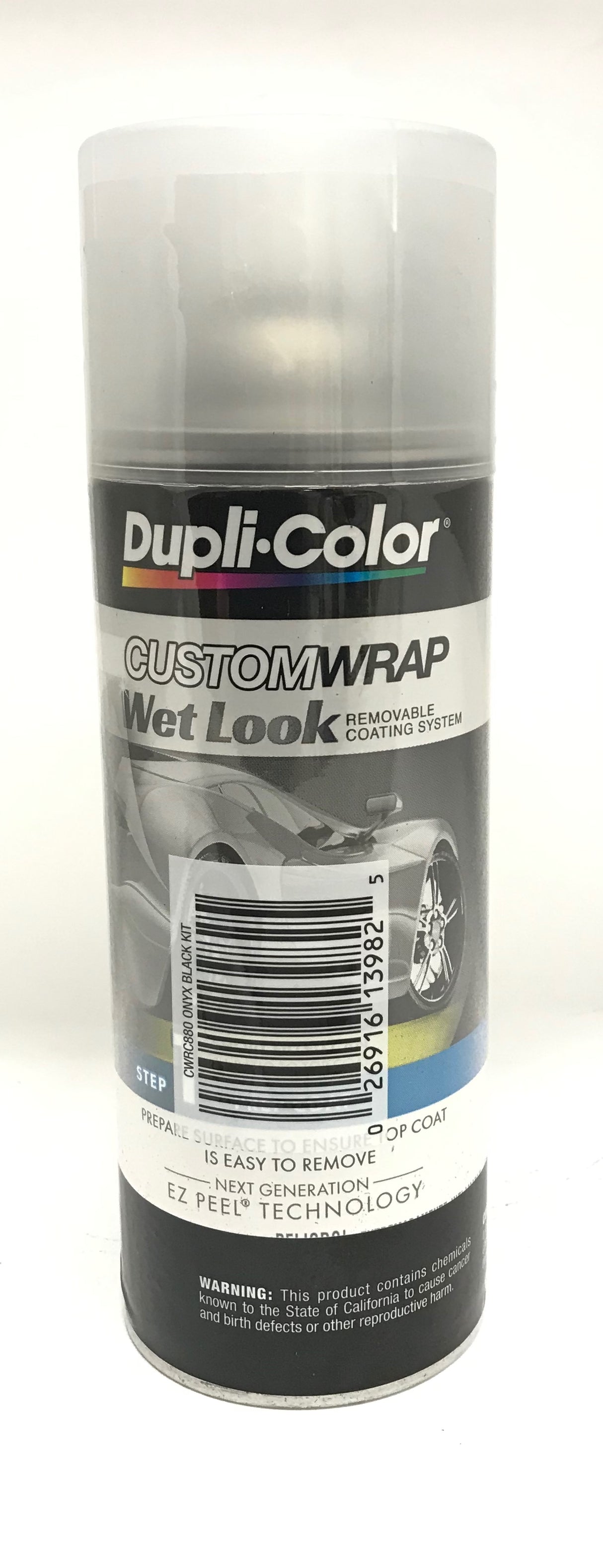 Duplicolor CWRC880 & 887 - 2 Pack Wet Look Custom Wrap Kit Onyx Black and Prep Coat - 11oz