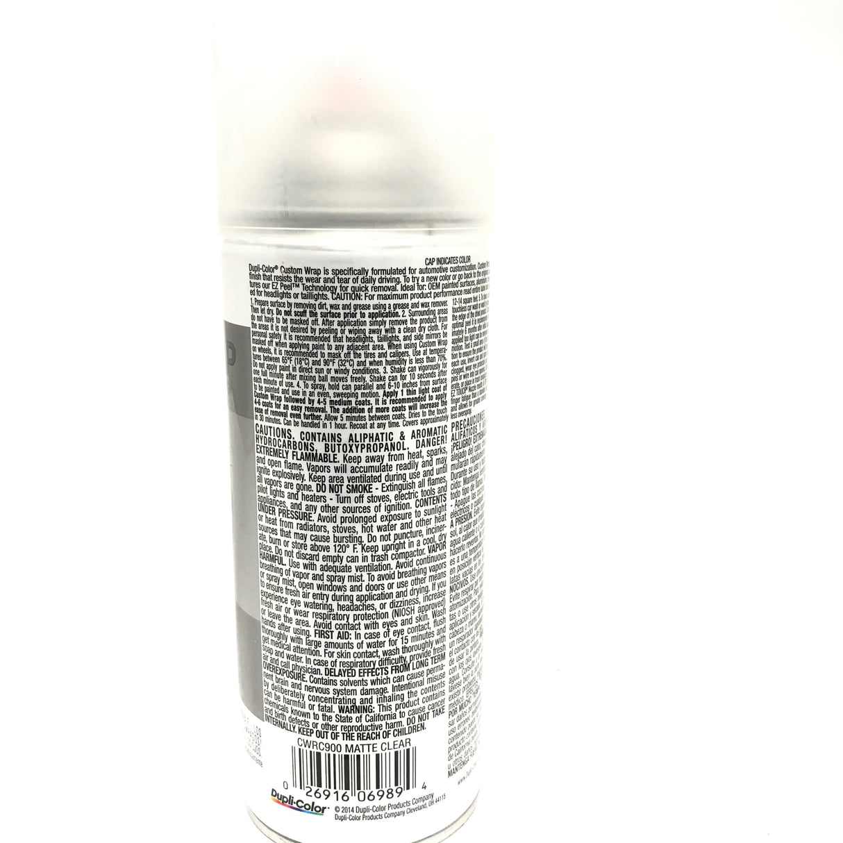 Duplicolor CWRC900 - 6 Pack Custom Wrap Removable Paint Matte Clear - 11oz