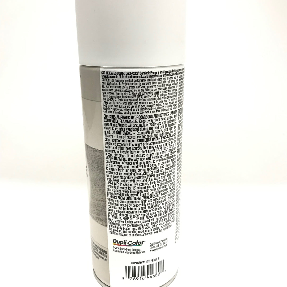 Duplicolor DAP1689-4 PACK WHITE Sandable All-Purpose Primer - 12 oz Aerosol