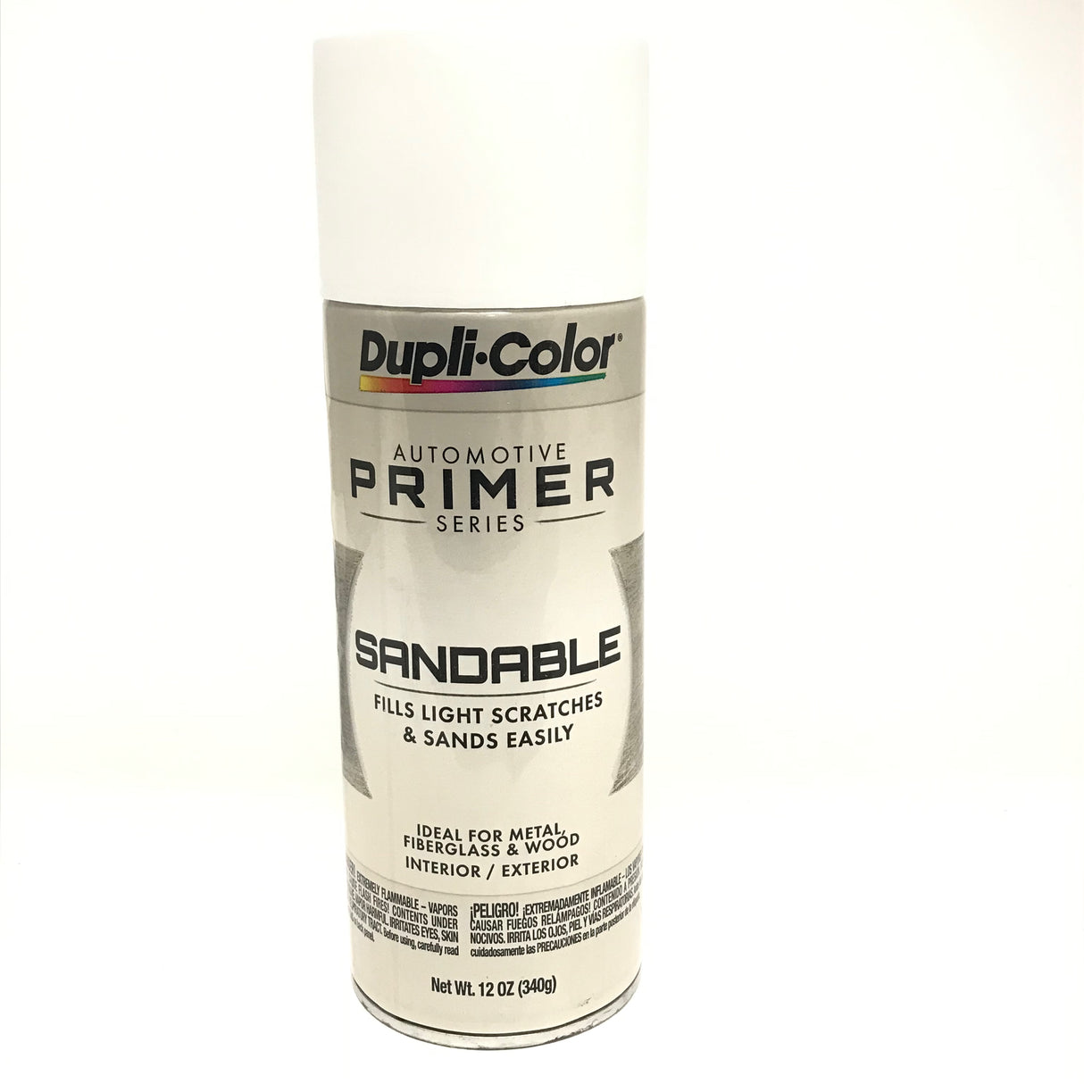 Duplicolor DAP1689 WHITE Sandable All-Purpose Primer - 12 oz Aerosol