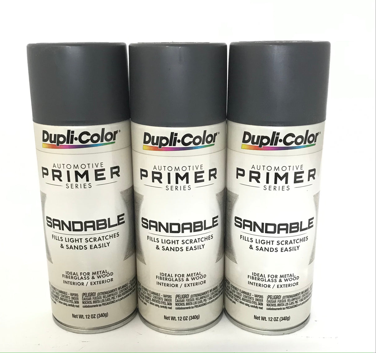 Duplicolor DAP1692-3 PACK GRAY HOT ROD Sandable Filler Primer - 12 oz