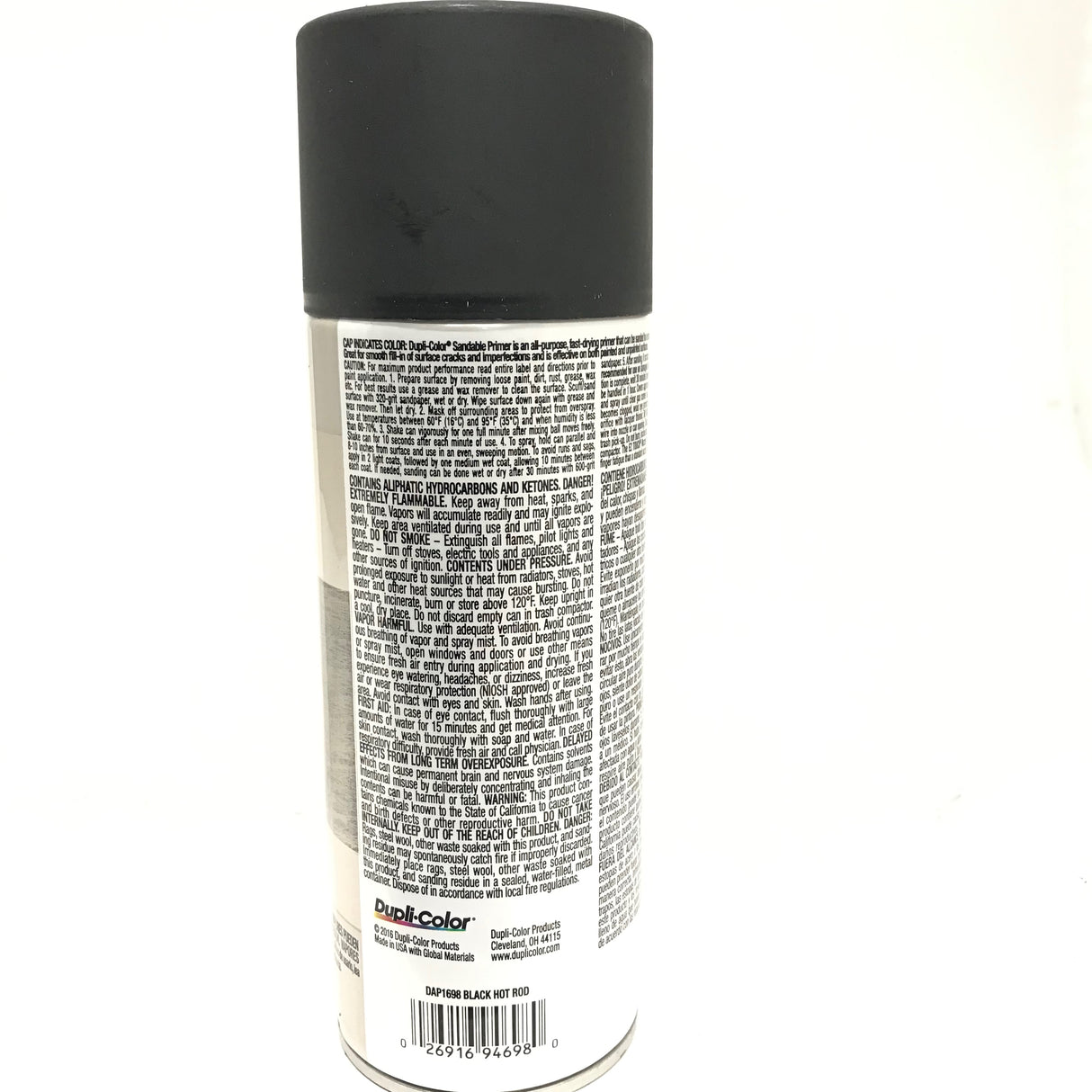 Duplicolor DAP1698-3 PACK BLACK HOT ROD Sandable All-Purpose Primer - 12 oz
