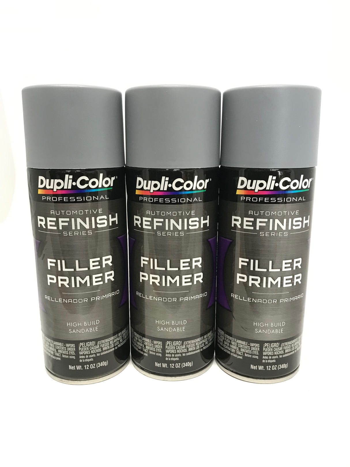 Duplicolor DPP104-3 PACK Gray Filler Primer, Fast-Drying, Sandable -12oz Aerosol