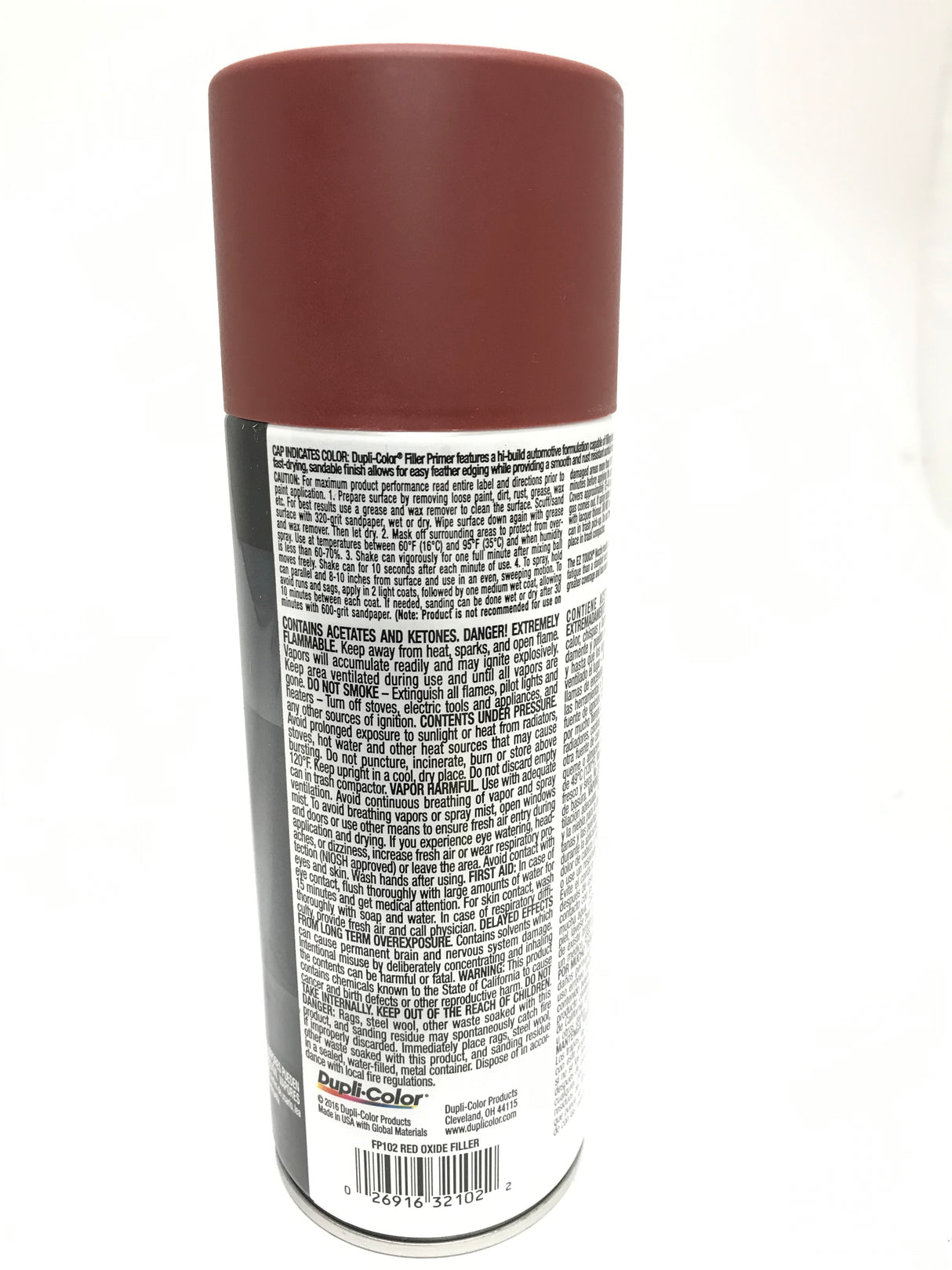 Duplicolor FP102-4 PACK Red Filler Primer - 11 oz Aerosol Can