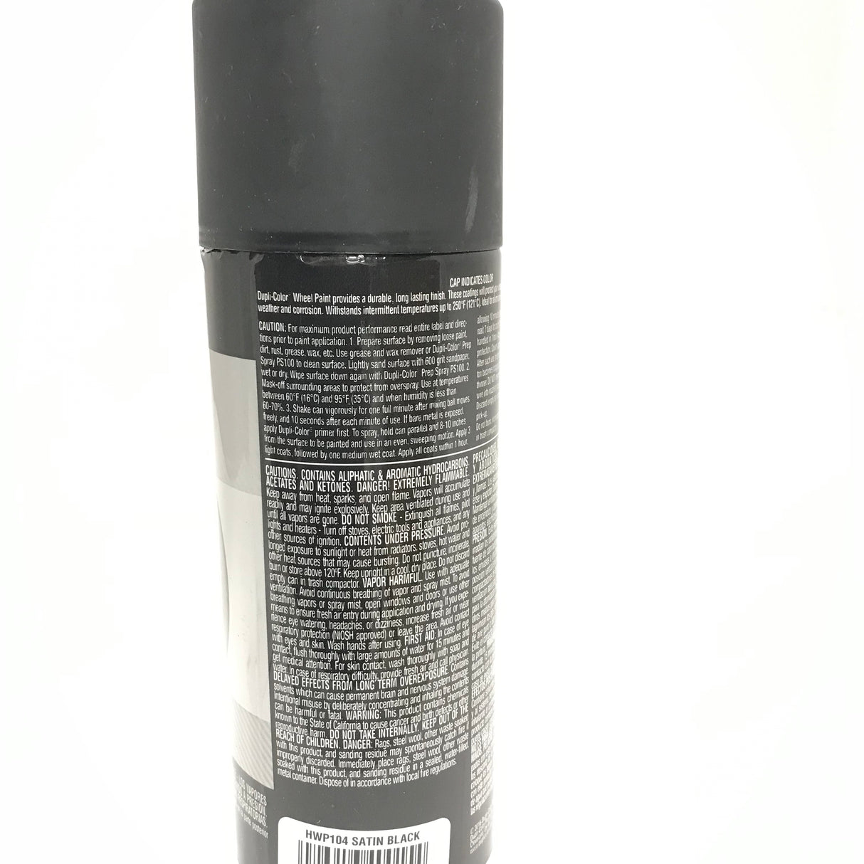 Duplicolor HWP104 - 2 Pack Wheel Coating Spray Paint Satin Black - 12 oz