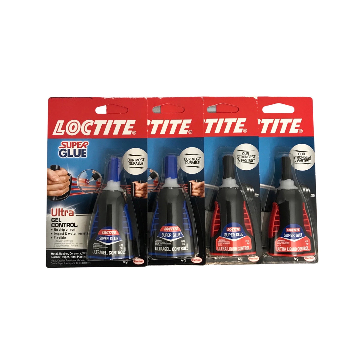LOCTITE - 2 UltraGel and 2 Ultra Liquid Super Glue 4 pack
