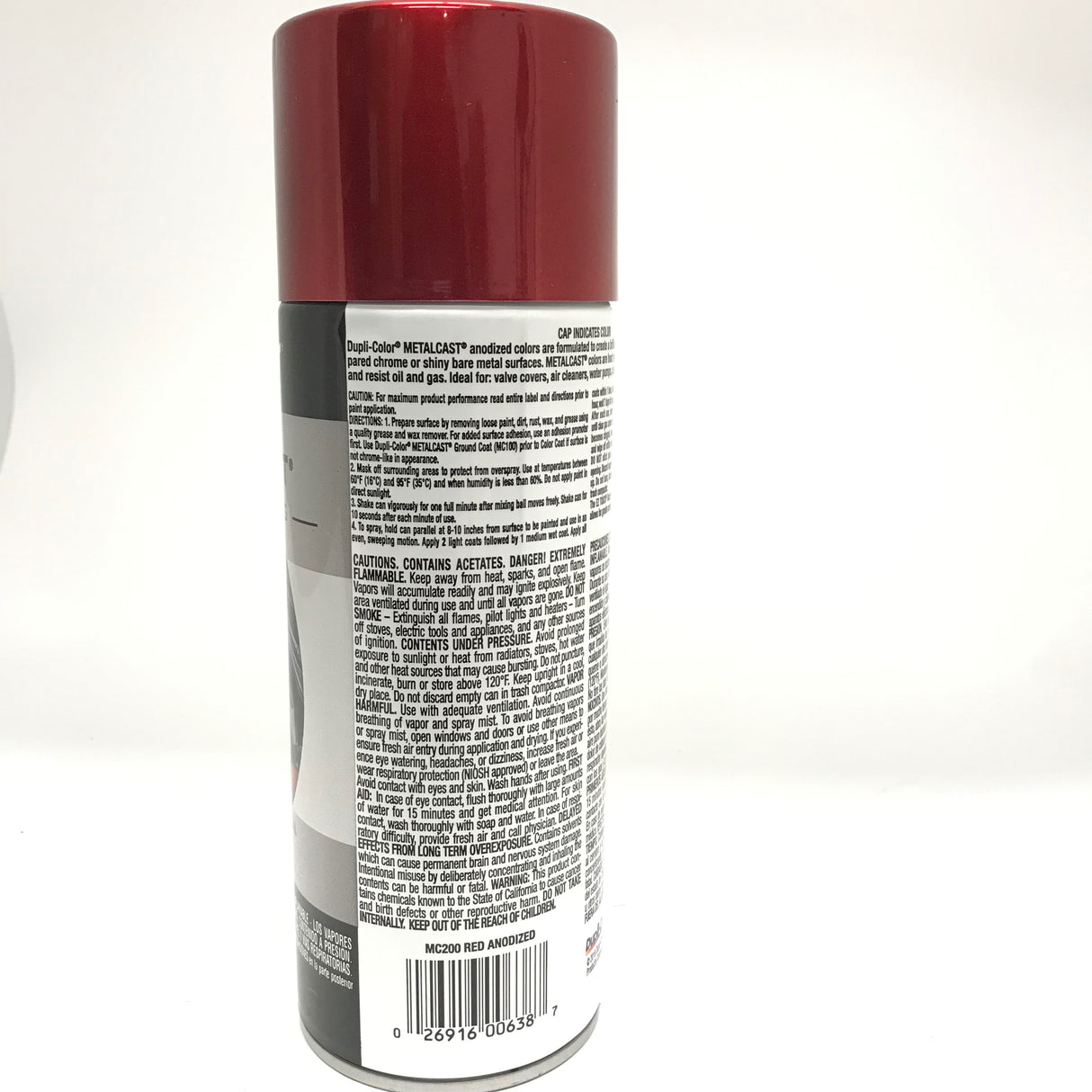 Duplicolor MC200-6 PACK MetalCast RED Anodized Heat Resistant Coat -11oz Aerosol