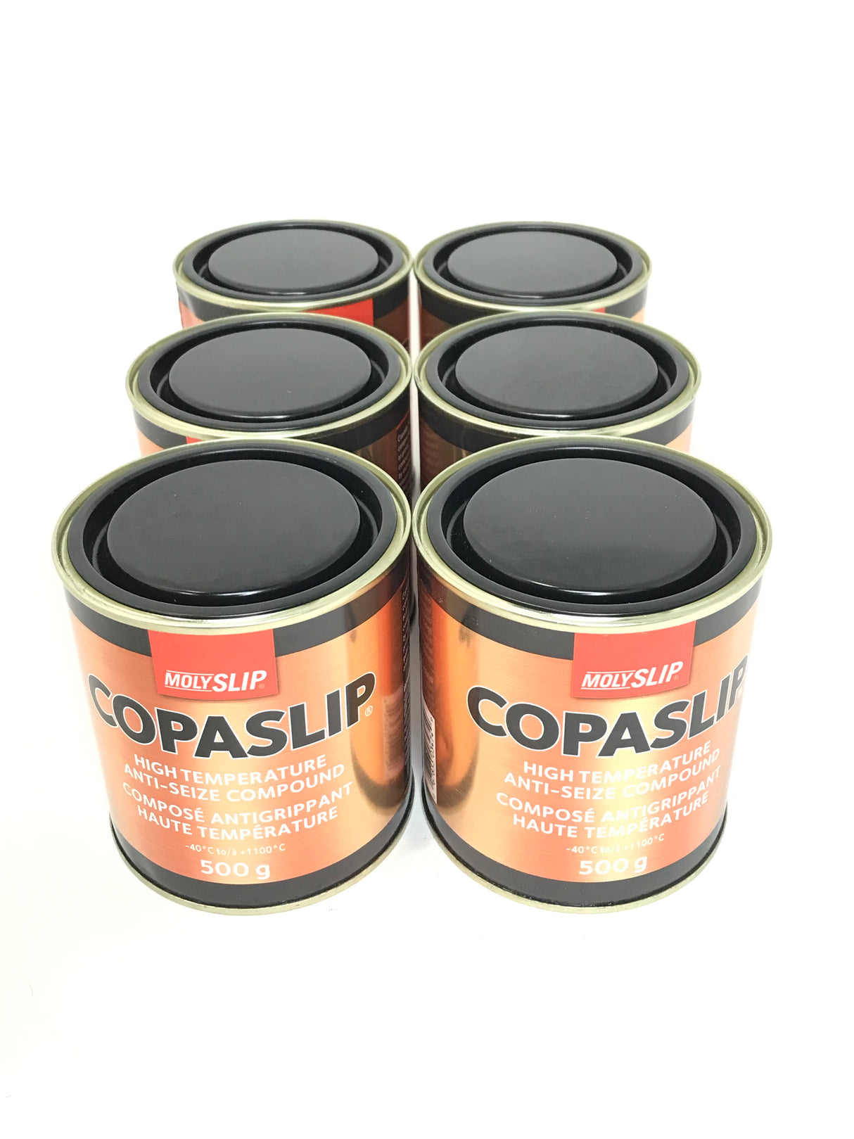MLS 3474 Molyslip Copaslip Anti Seize Hi-Temp Lead Free Assembly Compound 500g Tub - 6 PACK