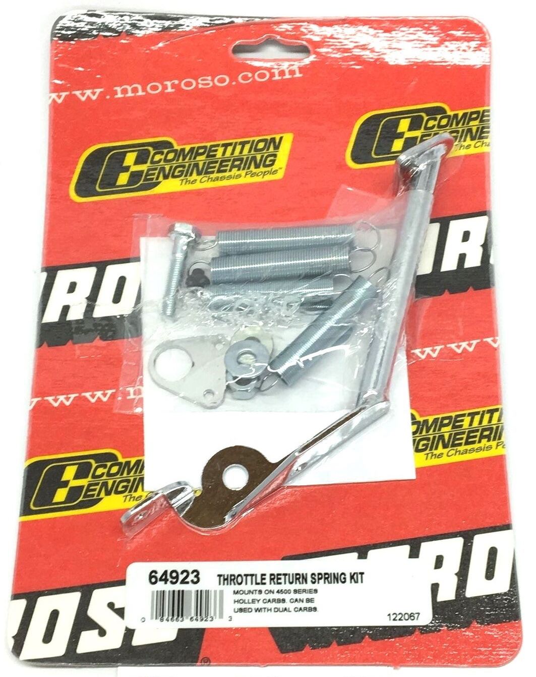 Moroso 64923 Throttle Return Spring Kit - Holley Carbs 4500 series, Dual Carbs