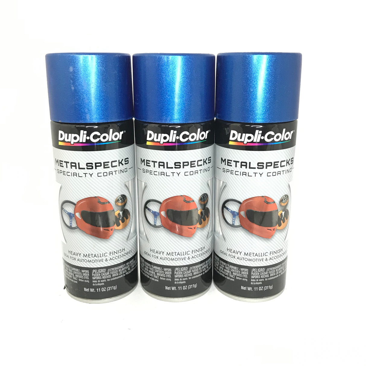 Duplicolor MS400-3 PACK OCEAN BLUE Metalspecks Specialty Coating - Heavy Metallic Finish - 11 oz