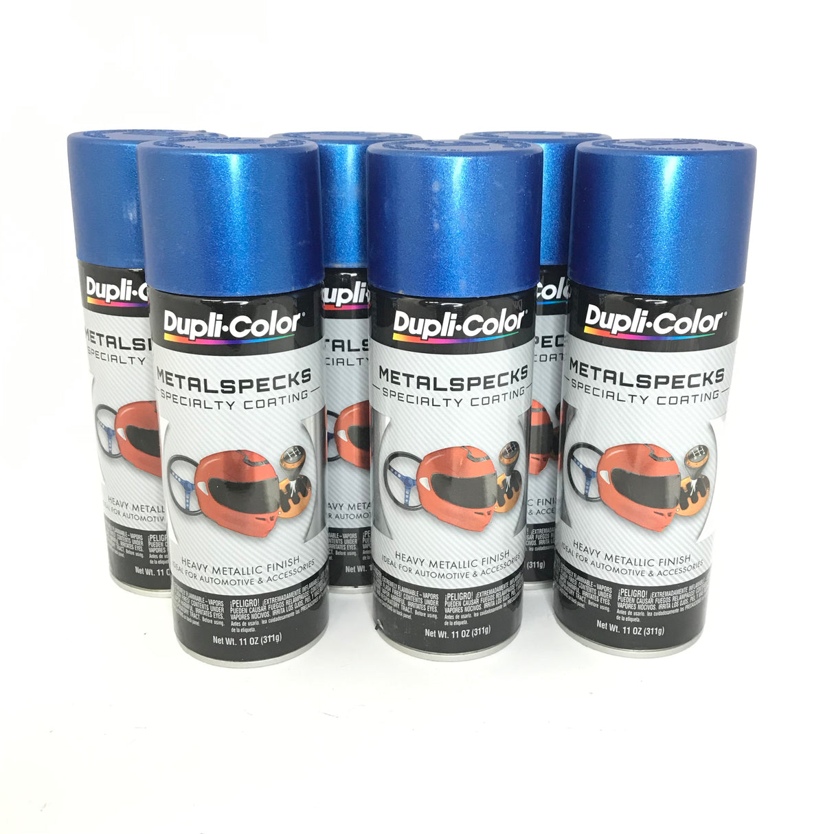 Duplicolor MS400-6 PACK OCEAN BLUE Metalspecks Specialty Coating - Heavy Metallic Finish - 11 oz