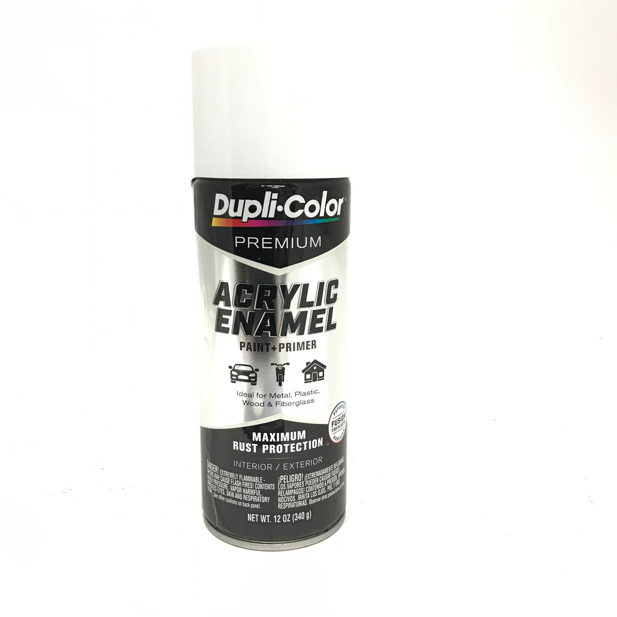 Duplicolor PAE110 GLOSS WHITE Premium Acrylic Enamel - Max Rust Protection -12oz