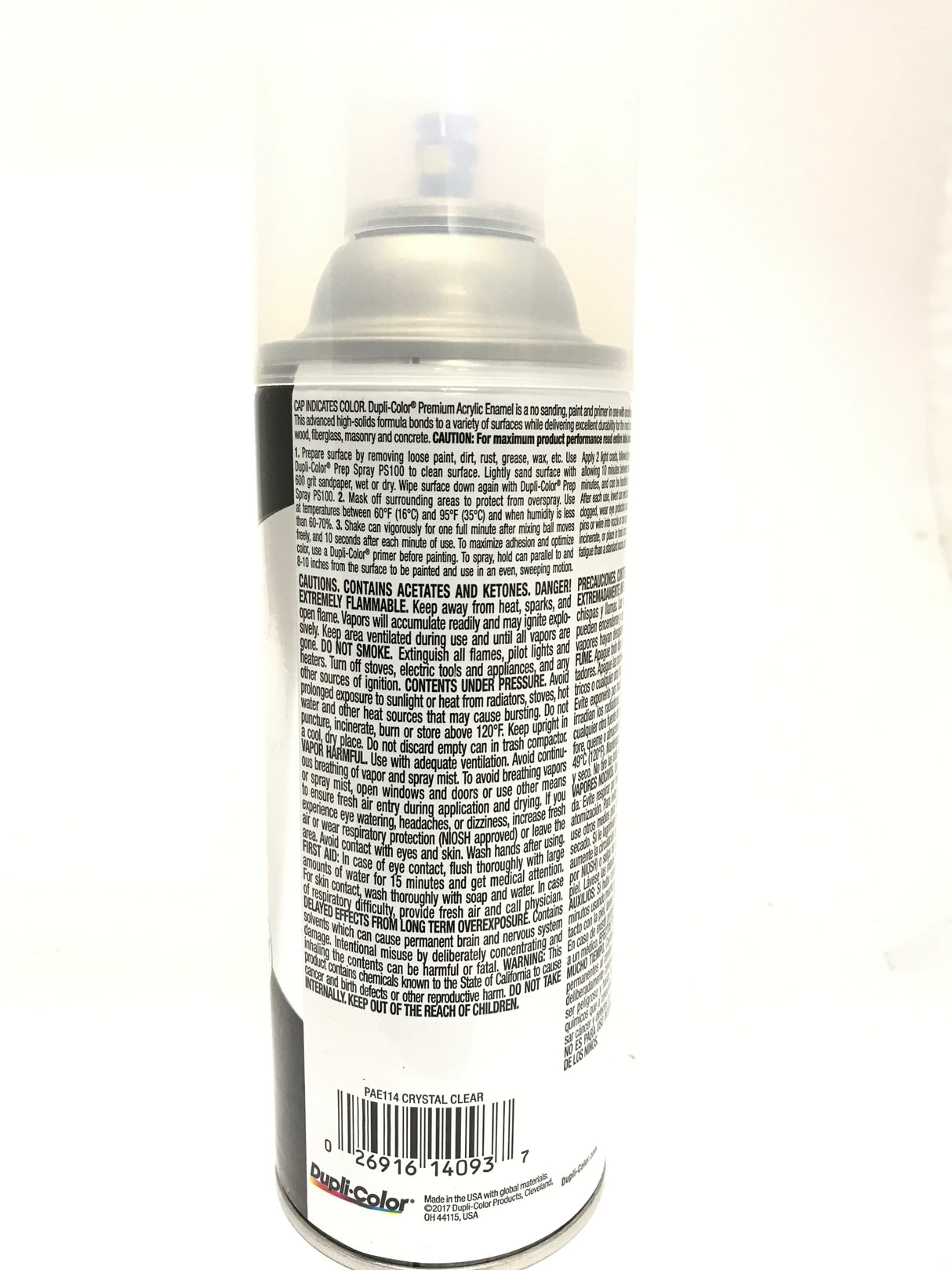 Duplicolor PAE114-6 PACK CRYSTAL CLEAR Premium Acrylic Enamel - Rust Protection - 12 OZ