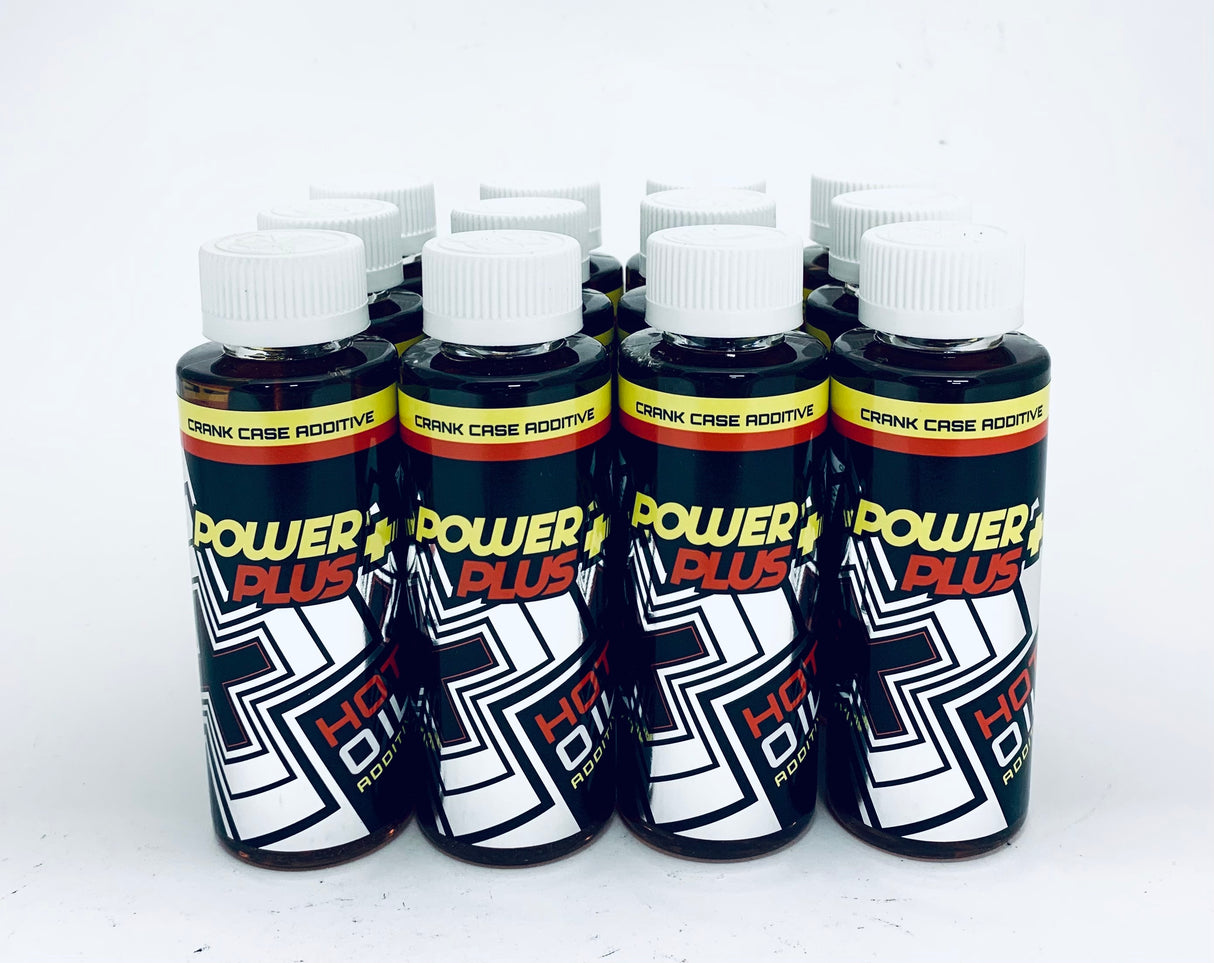 PowerPlus Hot Oil Additive Kart Racing/Midget Racing - Horsepower Booster - 4oz (12 PACK)