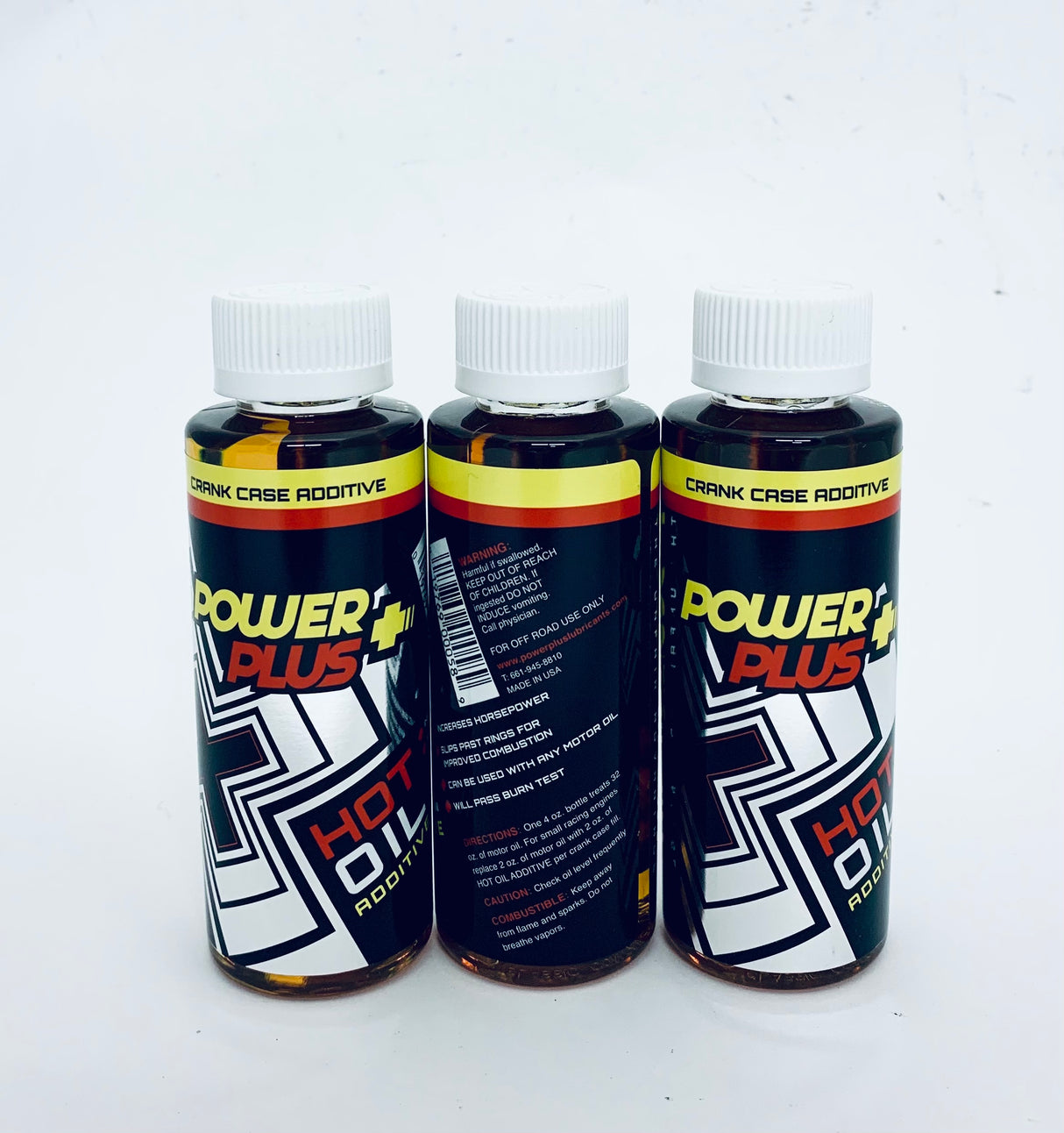 PowerPlus Hot Oil Additive Kart Racing/Midget Racing - Horsepower Booster - 4oz (3 PACK)