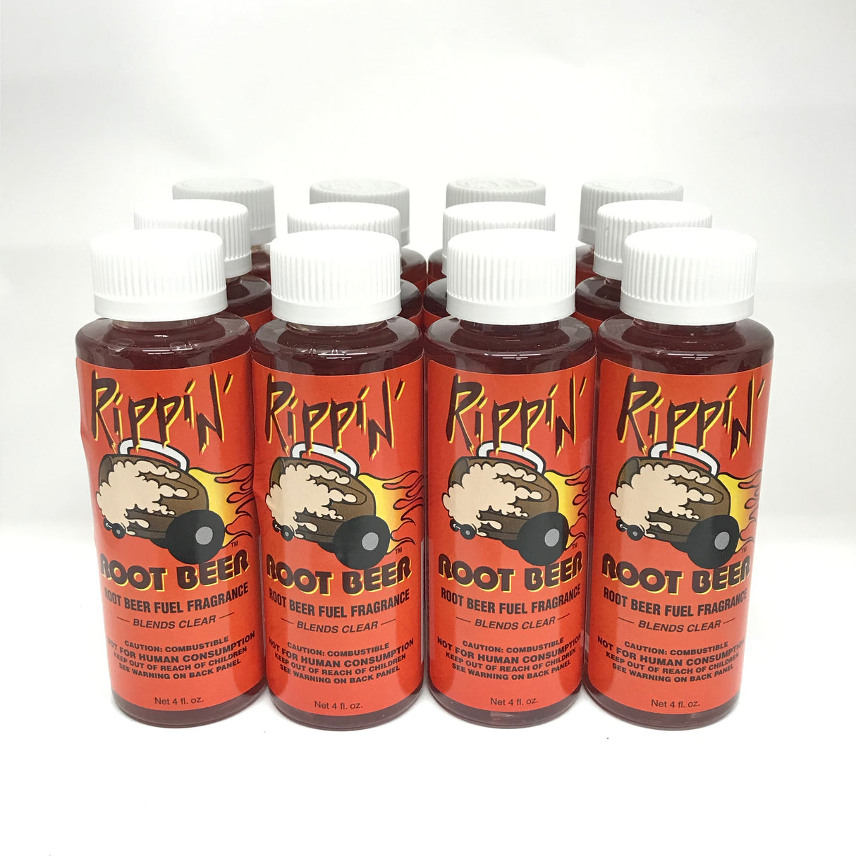 Power Plus Lubricants-12 PACK ROOTBEER Fuel Fragrance for Car, Motorcycle, ATV, IMCA - 4 fl oz