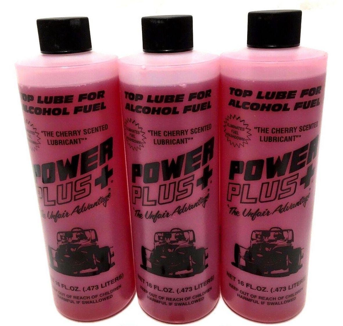 PowerPlus Cherry Scented Lubricants Alcohol Top Lube 16oz-Liquid Power Upper Cylinder Lube - 3 PACK