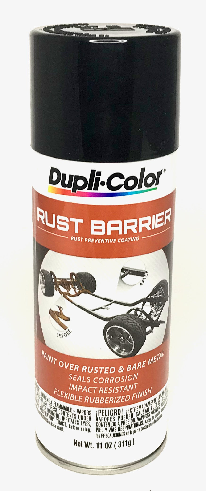 Duplicolor RBA101 Rust Barrier Gloss Black Paint Rust Preventive Coating - 11 oz