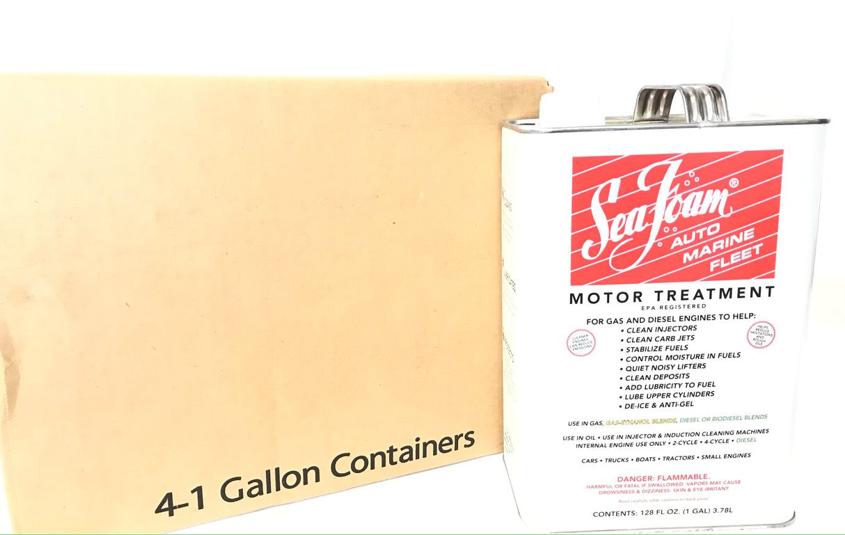 Sea Foam SF-128-4 PACK Motor Treatment Fuel Additive Marine Auto RV - 1 gallon