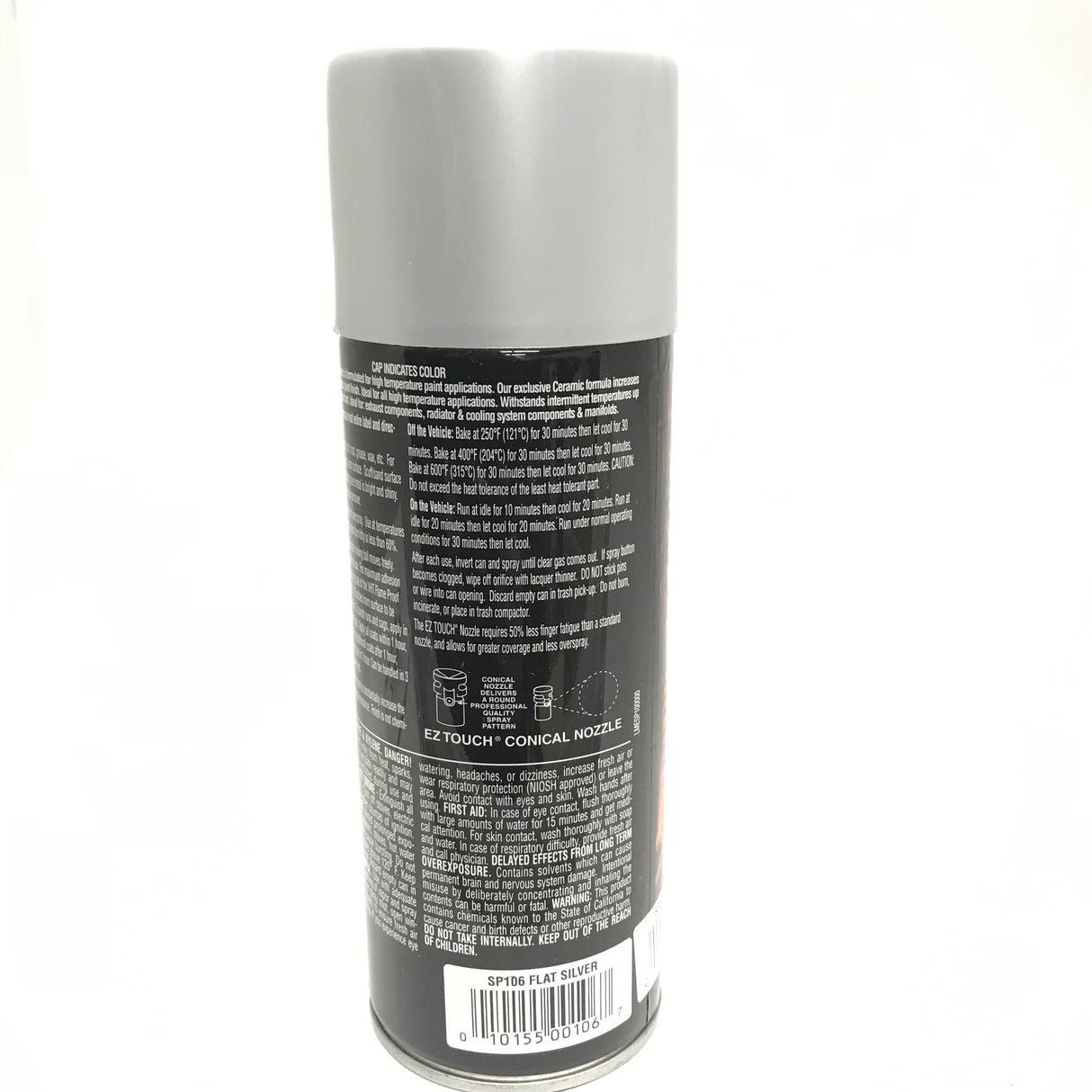 VHT SP106-3 PACK FLAT SILVER High Temperature Flame Proof Header Paint - 11 oz