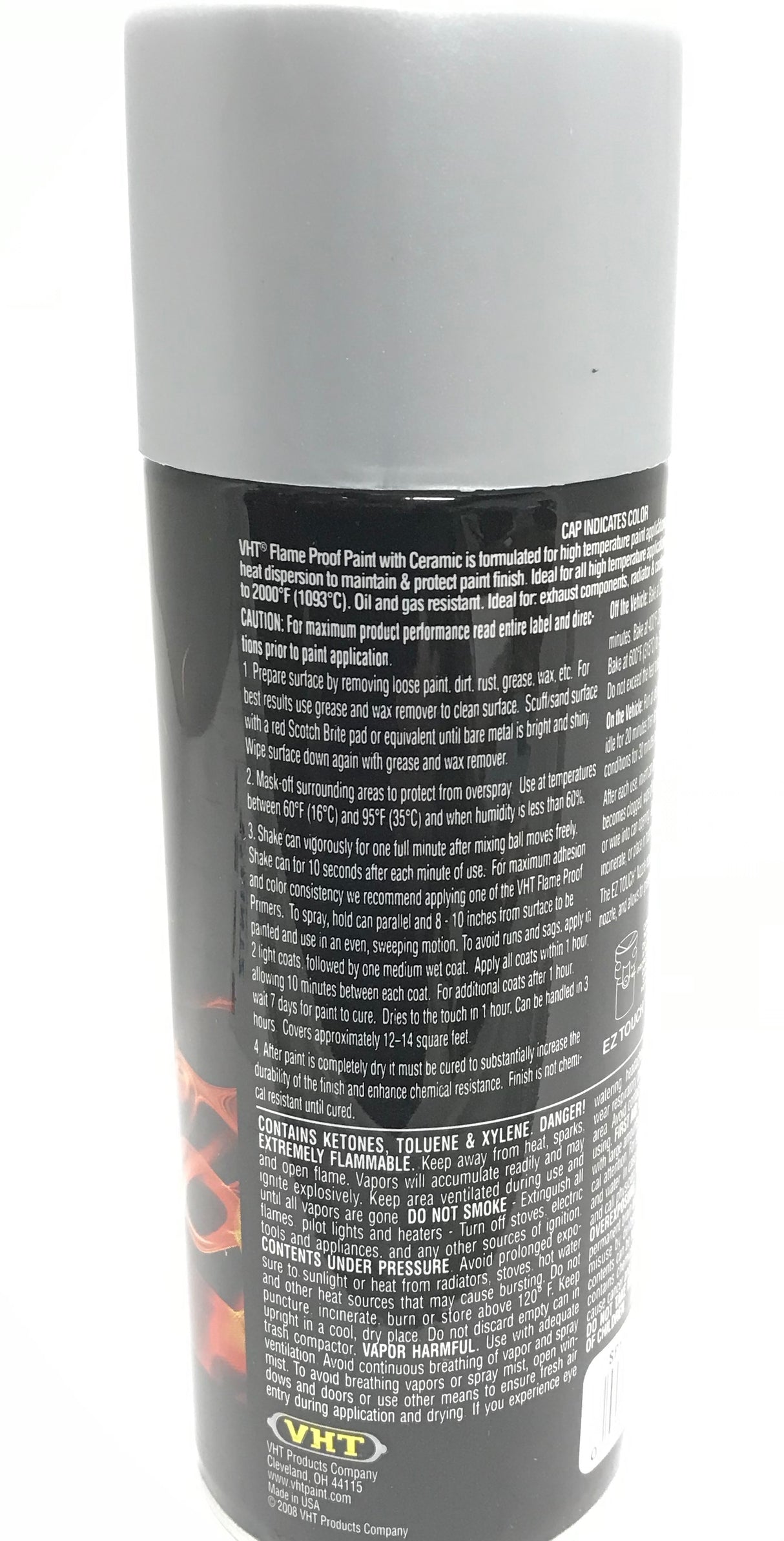 VHT SP117-3 PACK FLAT ALUMINUM High Temperature Flame Proof Header Paint - 11 oz