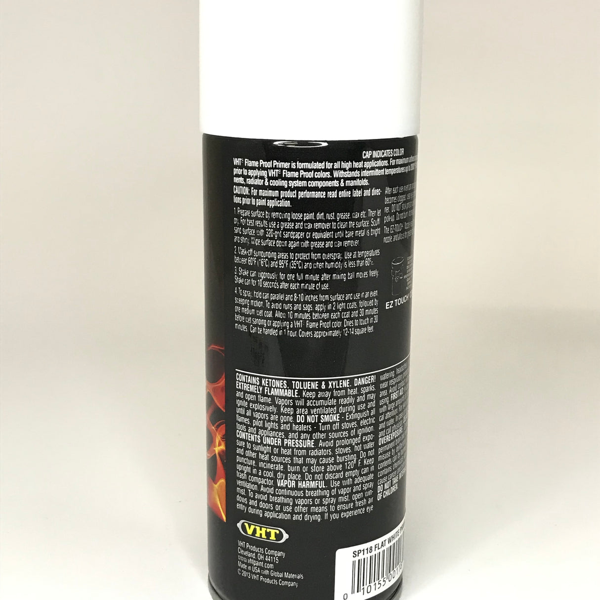 VHT SP118-3 PACK FLAT WHITE High Temperature Flame Proof Header Paint - 11 oz