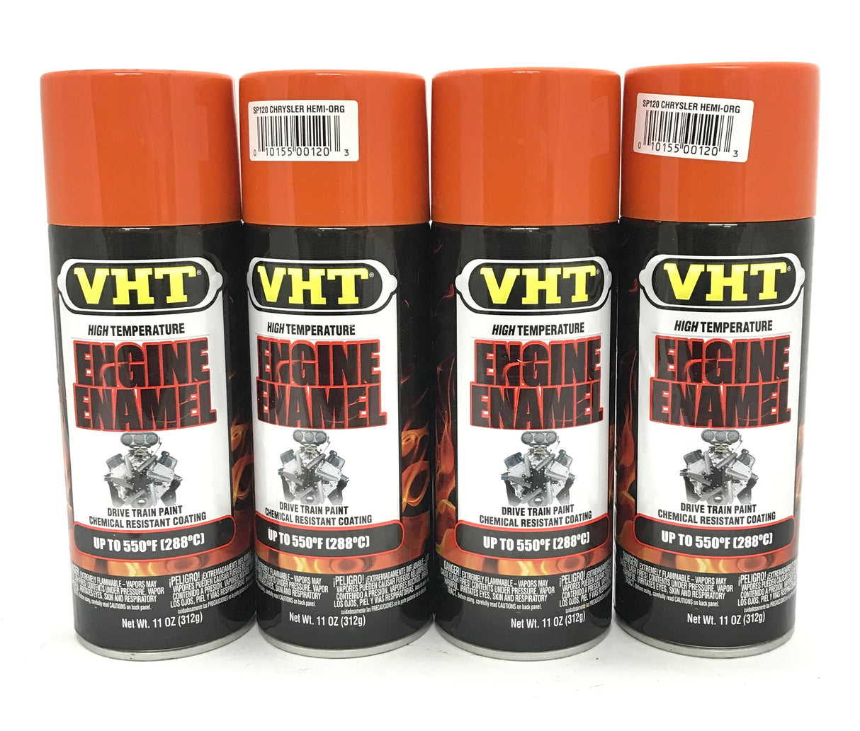 VHT SP120 - 4 Pack Engine Enamel Chrysler Hemi-Orange - 11 oz Aerosol Can