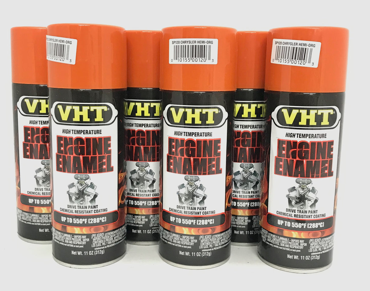 VHT SP120 - 6 Pack Engine Enamel Chrysler Hemi-Orange - 11 oz Aerosol Can