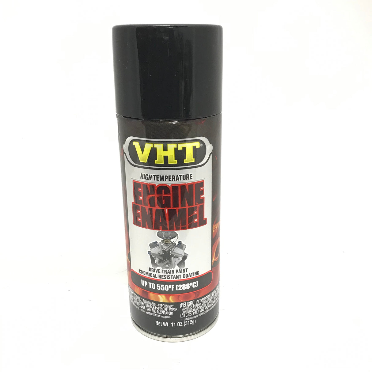 VHT SP124 GLOSS BLACK Engine Enamel High Heat Drive Train Paint - 11 oz