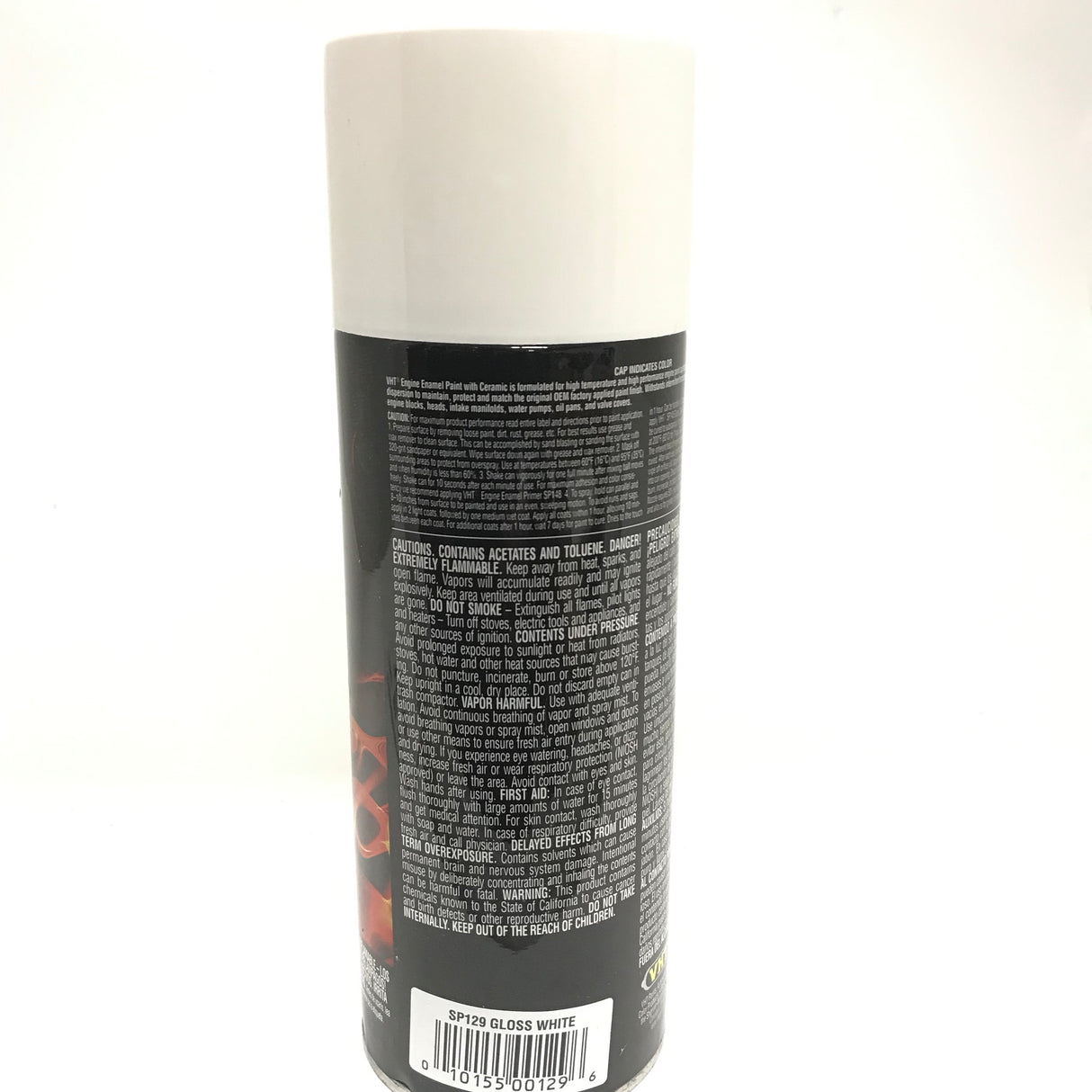 VHT SP129 GLOSS WHITE Engine Enamel High Heat Drive Train Paint - 11 oz