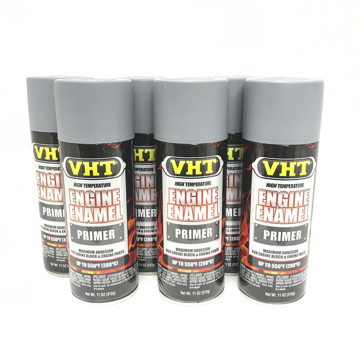 VHT SP148-6 PACK High Temperature Engine Enamel LIGHT GRAY Primer - 11 oz